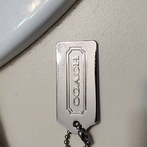 Coach Metal Silver Hang Tag